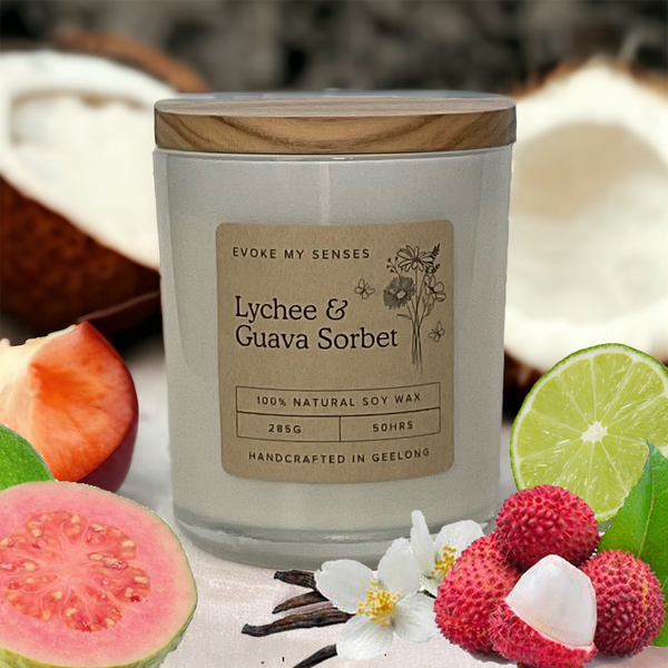 Lychee & Guava Sorbet Soy Candle