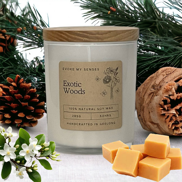 Exotic Woods Soy Candle