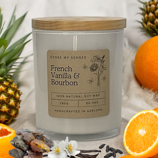 French Vanilla Bourbon Soy Candle